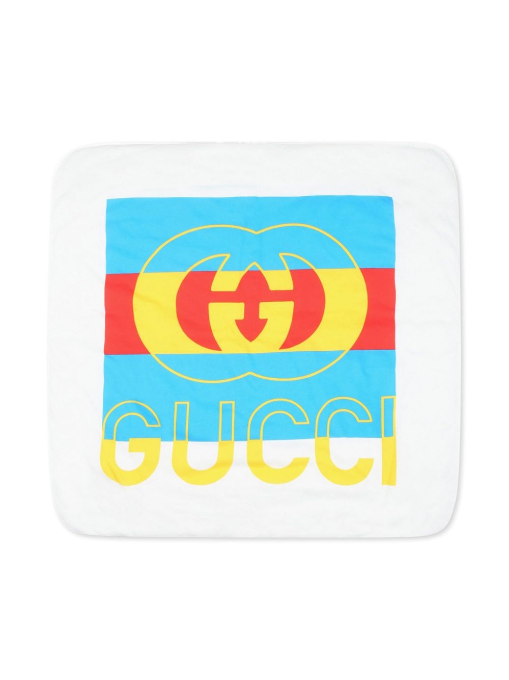 Gucci Kids logo-print blanket - White