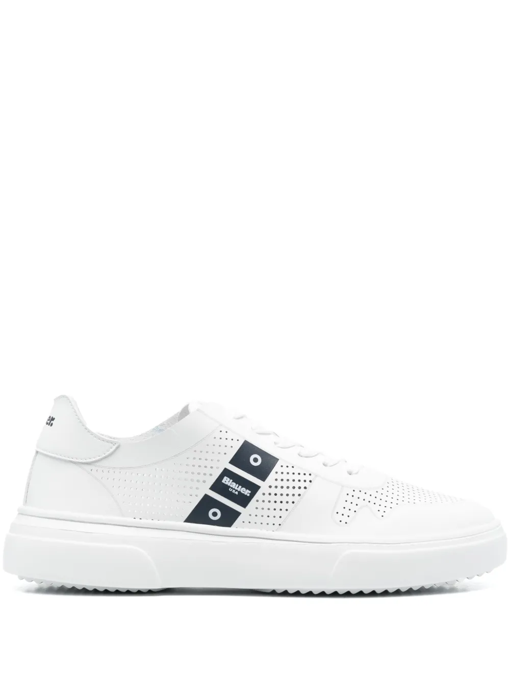 Blauer logo-print low-top sneakers