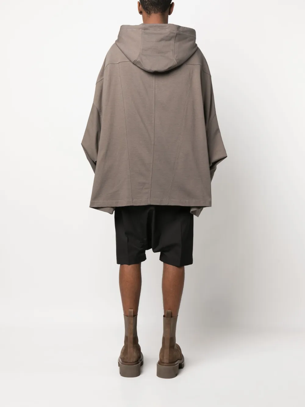 oversized zipped-up hoodie
