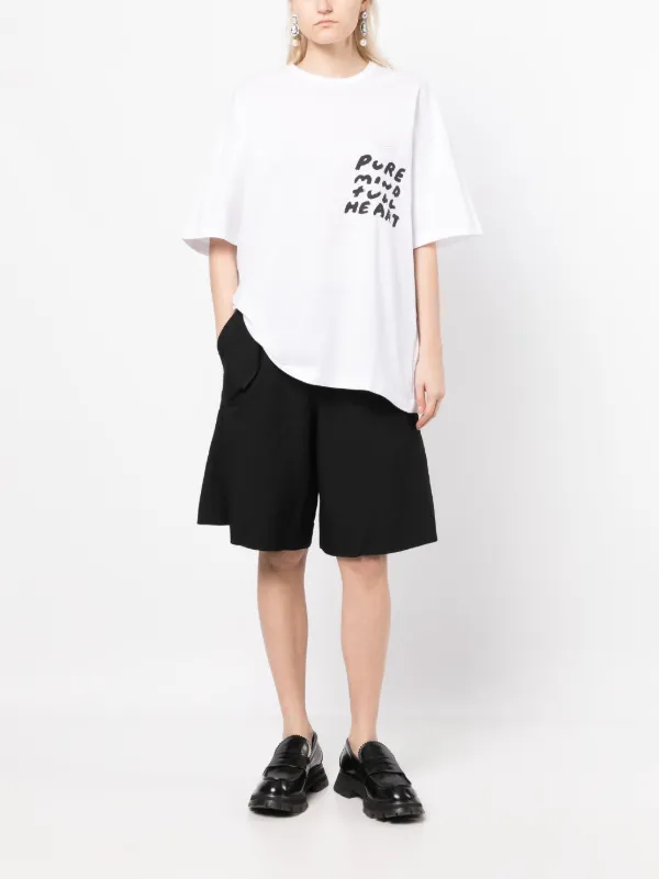 Black Comme Des Garçons テーラード ワイドショートパンツ - Farfetch