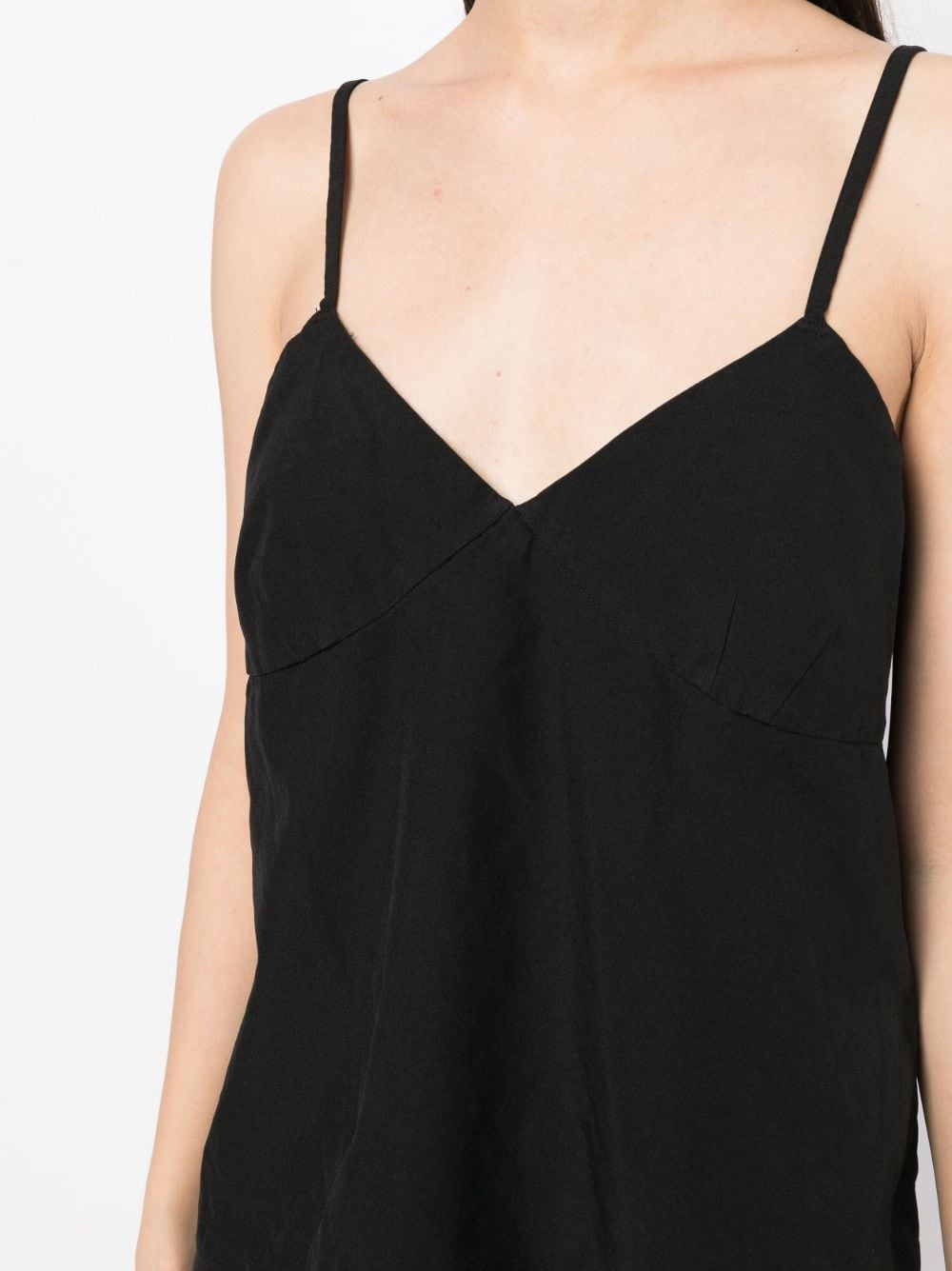 Shop Comme Des Garçons Comme Des Garçons V-neck Camisole Top In Schwarz