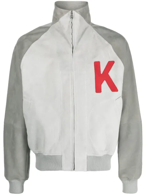 Kenzo colour-block logo-print bomber jacket