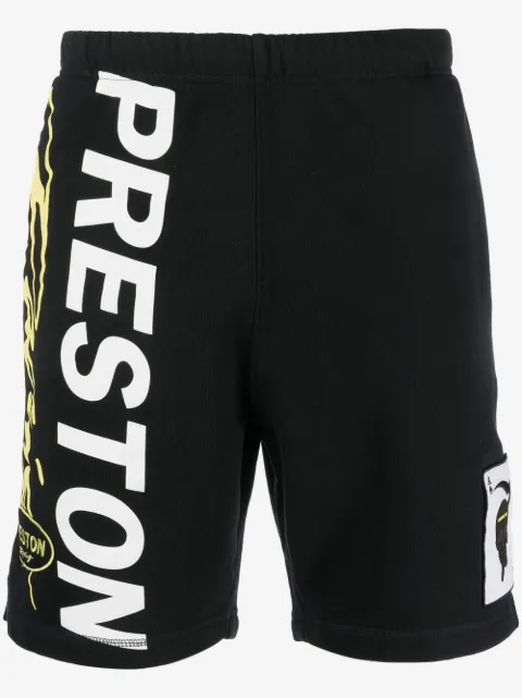 Heron Preston logo-print jersey track shorts