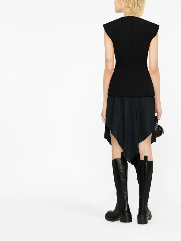 【関税&送料込み】BALMAIN Clothing Balmain Sleeveless single-breasted Jacket | Black | FARFETCH JO