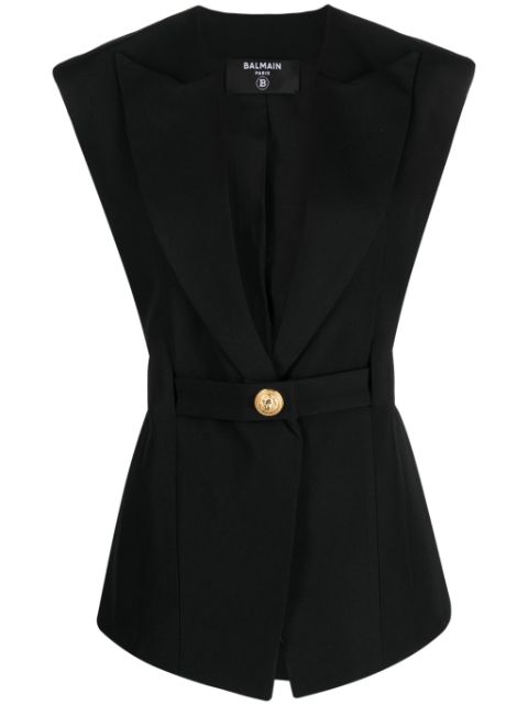 Balmain sleeveless single-breasted jacket Women