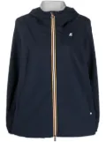 K-Way R&D Marguerite hooded windbreaker jacket - Blue