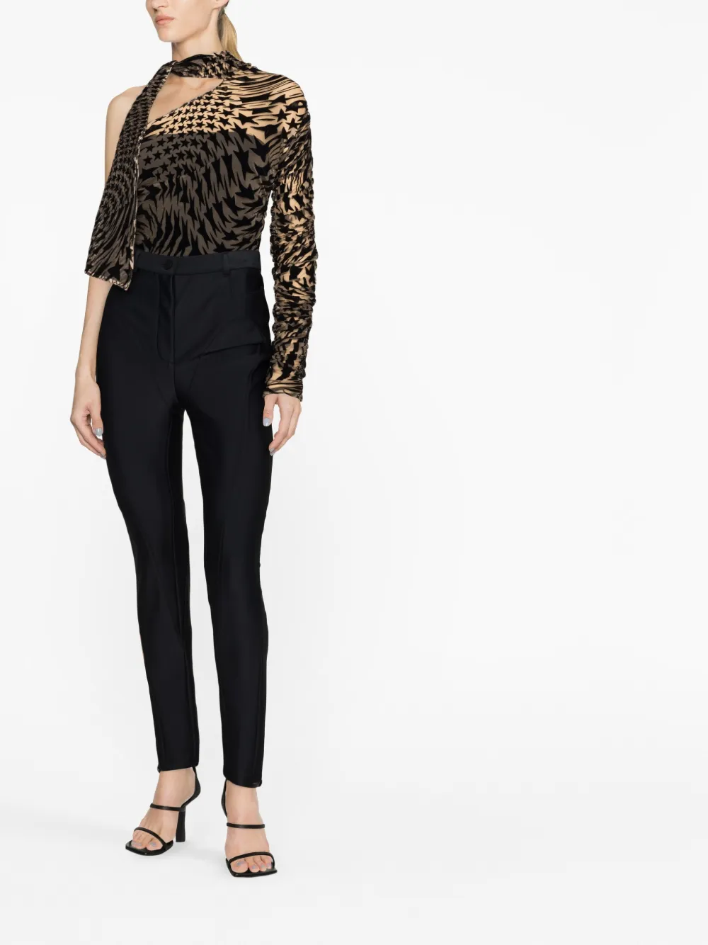 Mugler Skinny broek - Zwart