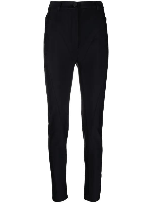 Mugler High-waisted Skinny Trousers in Black