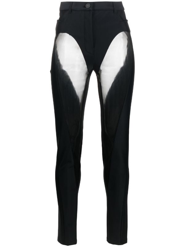 Mugler sheer discount pants