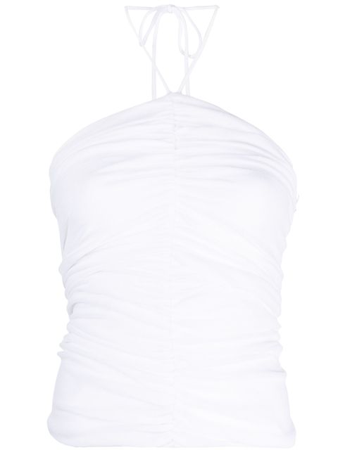 Alexandre Vauthier ruched halterneck tube top