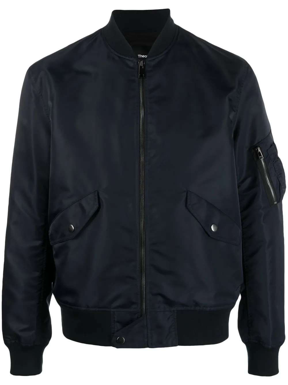 Theory Flight Bomber Jacket In Blue