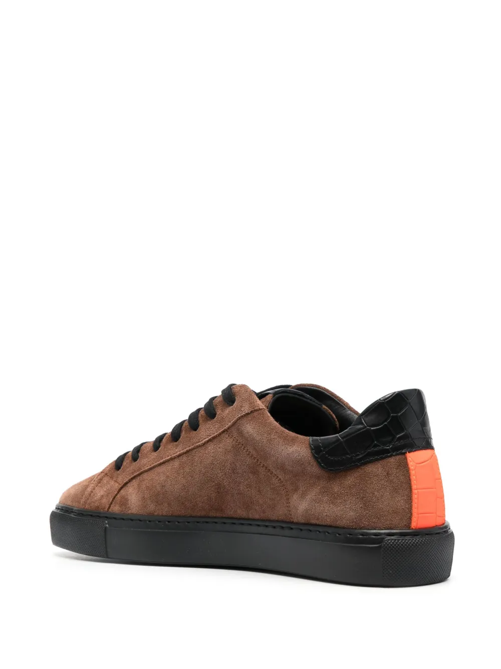 Hide & Jack Low-top Suede Sneakers In Brown