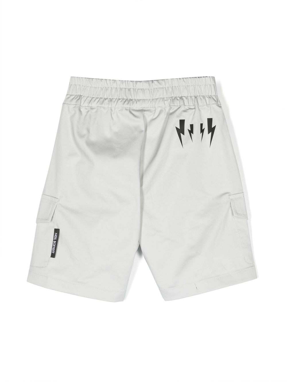 Shop Neil Barrett Logo-print Track Shorts In 灰色