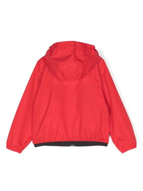 Comme Des Garcons Play Kids logo patch Hooded Jacket Farfetch