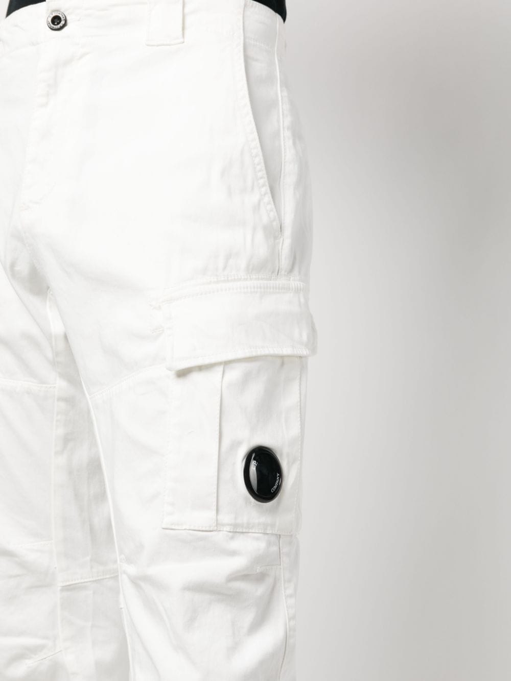 Shop C.p. Company Lens-detail Cargo Pants In White