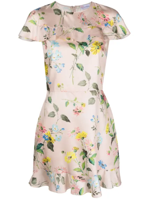 RED Valentino New Rose print minidress