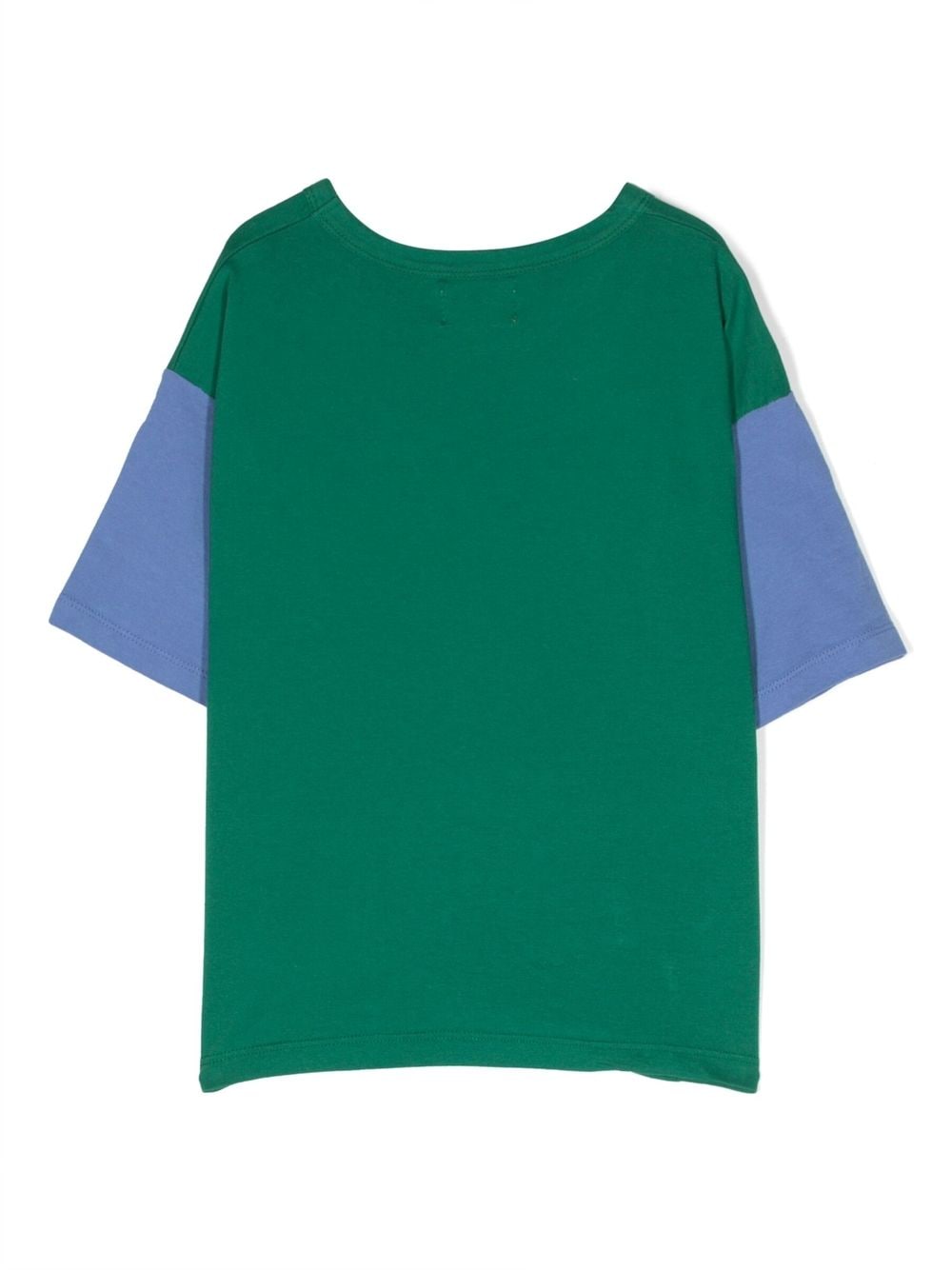 Shop Bobo Choses Colour-block Short Sleeves T-shirt In 绿色