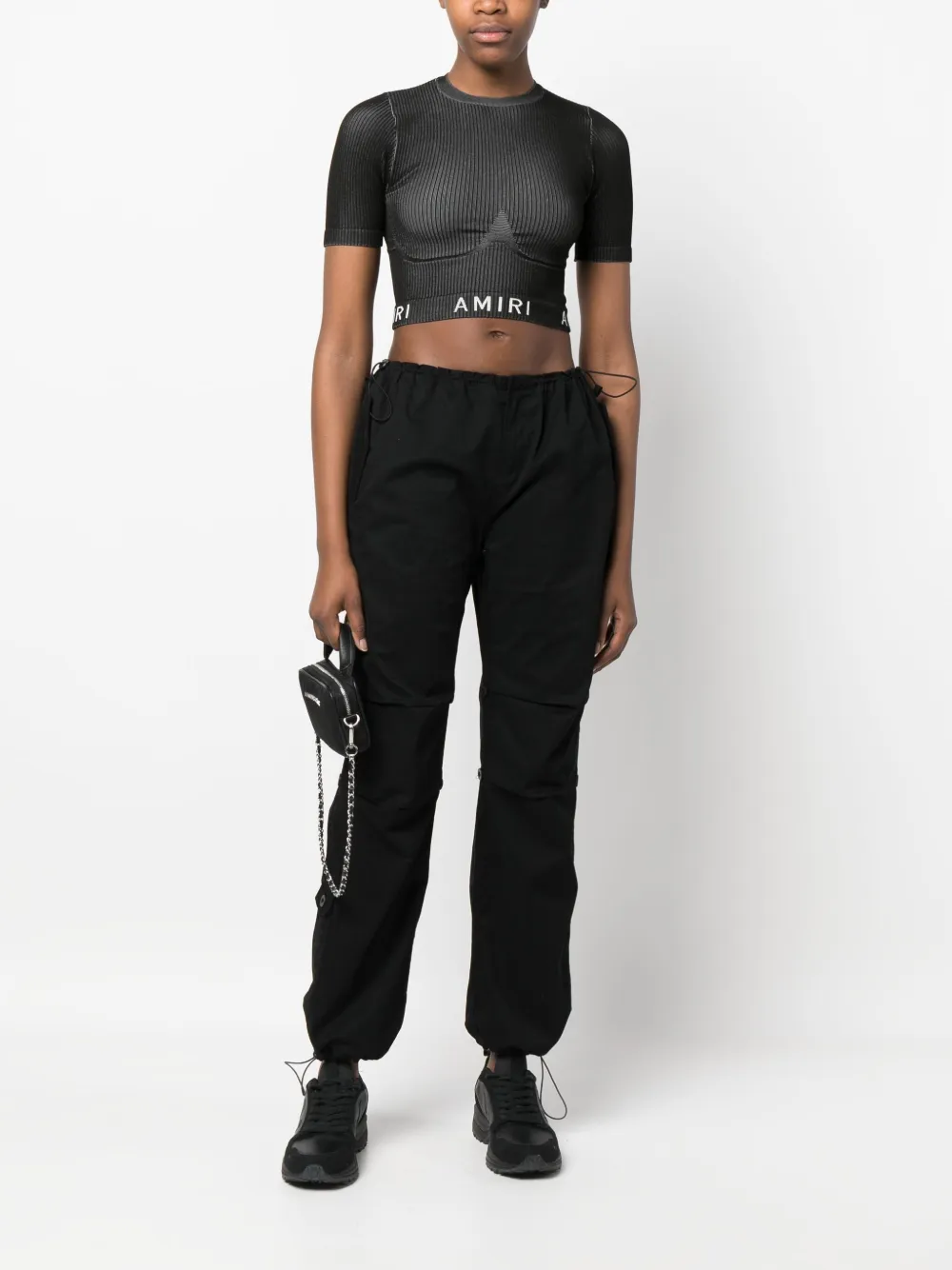 AMIRI Naadloze top - Zwart