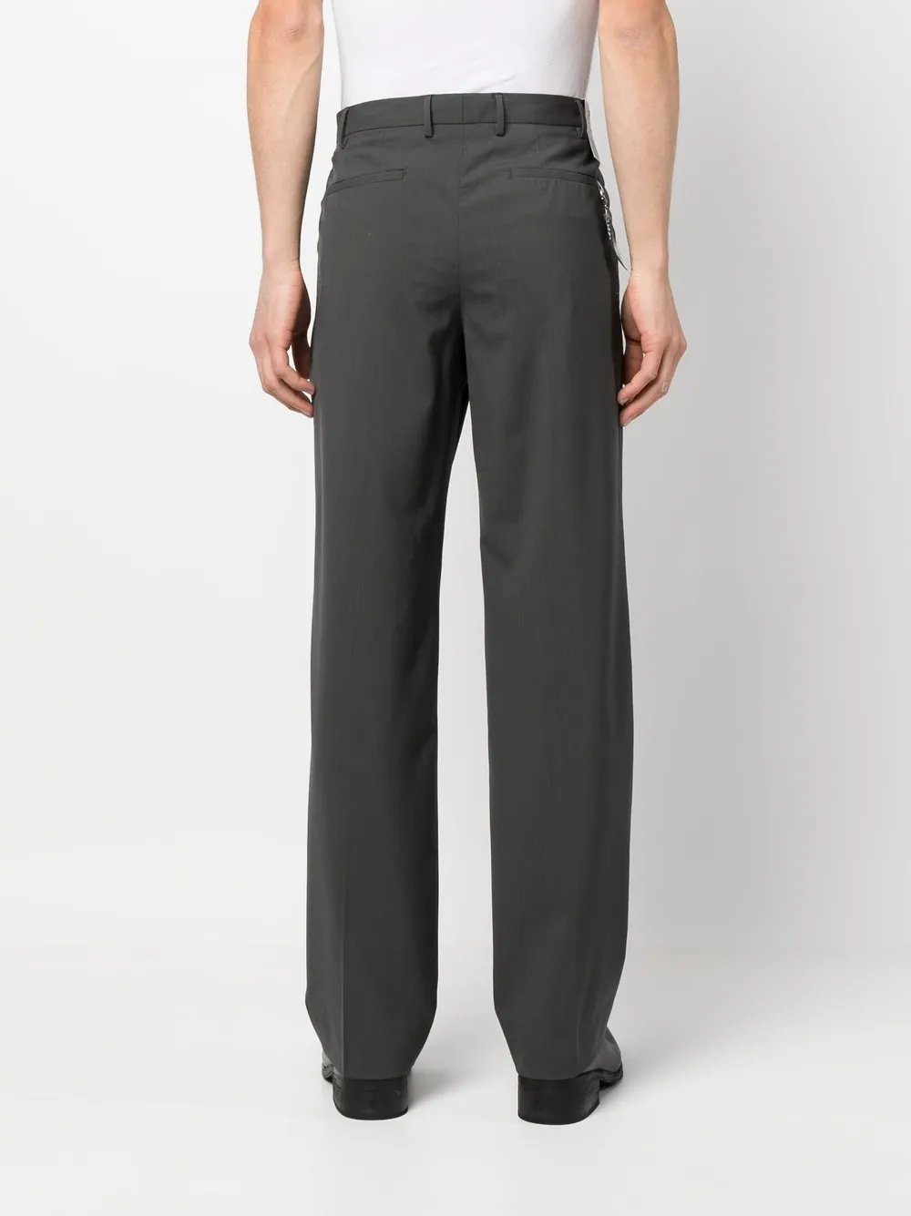 Pt Torino Pleat-detail Tailored Trousers In Grey