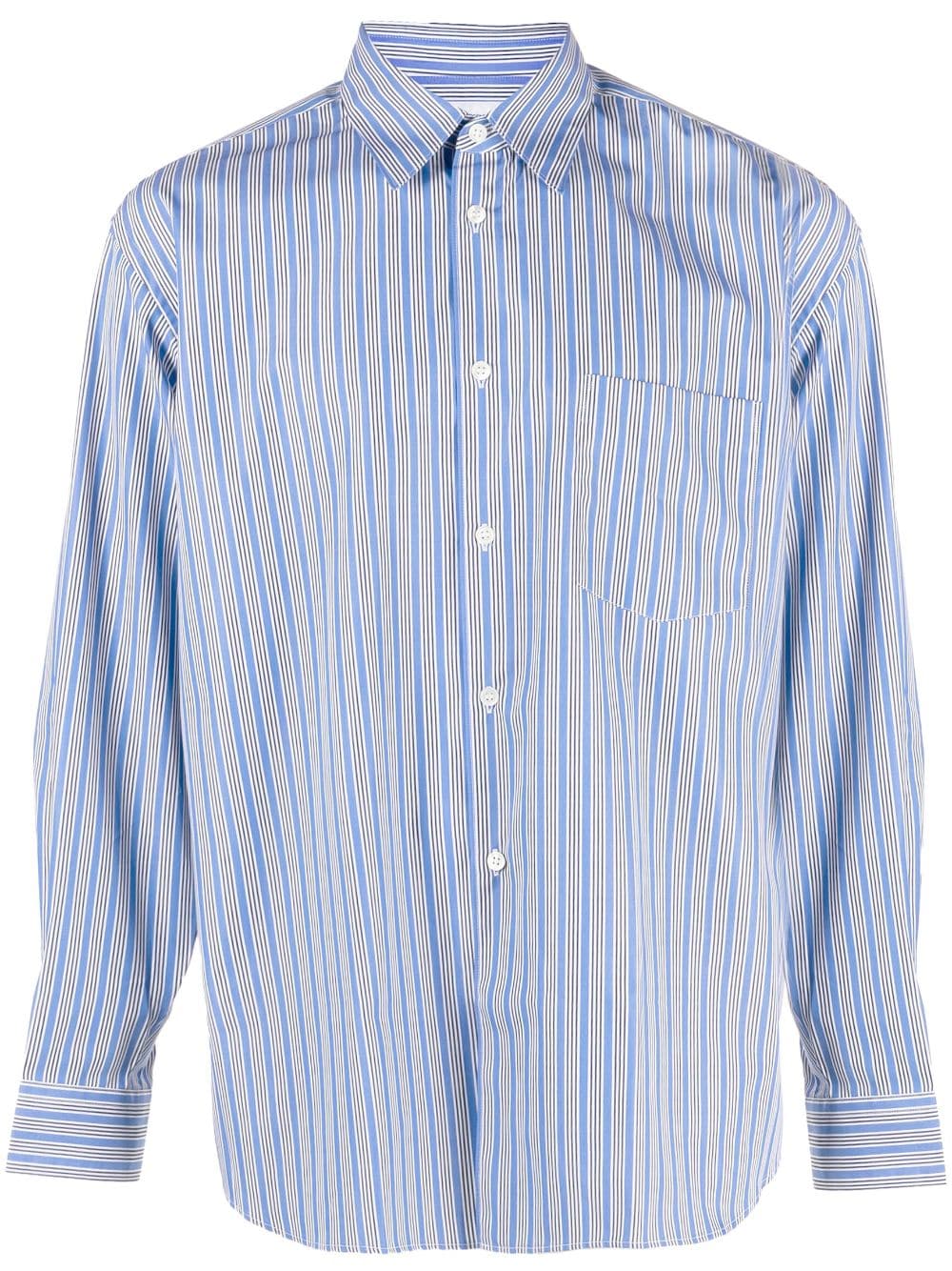 Comme Des Garçons Shirt Oversized Cotton Shirt In Blau