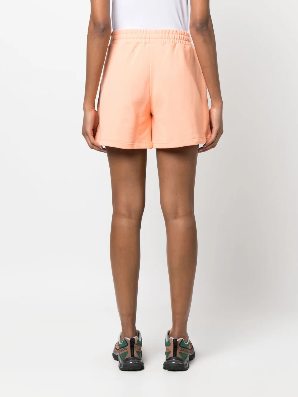 Msgm Mini Jersey-shorts In Orange