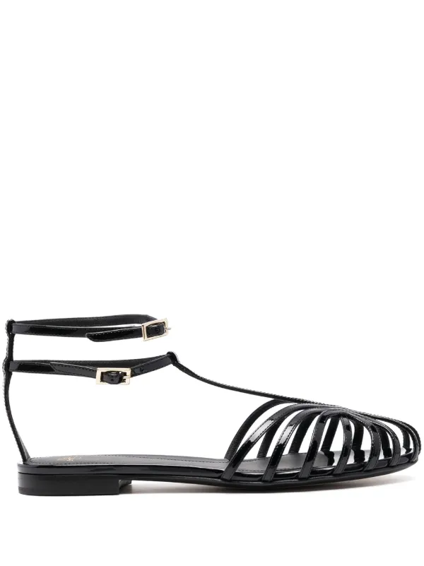 Alevì Strappy closed-toe Sandals Black FARFETCH EG
