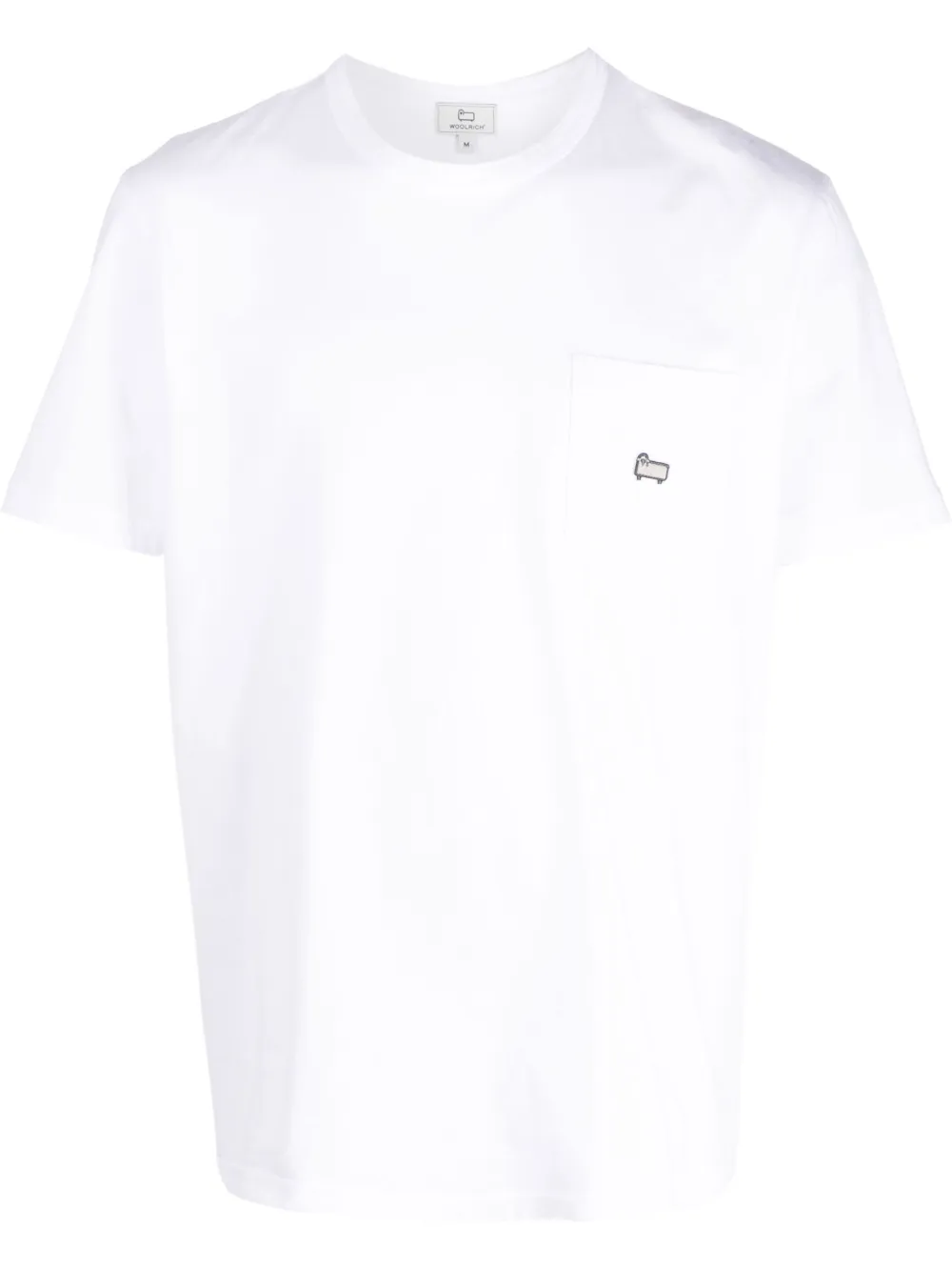 Woolrich logo-embroidered cotton T-shirt - White