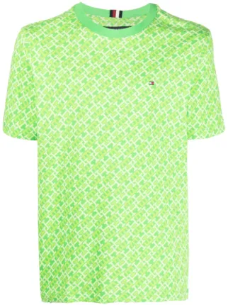 Tommy hilfiger 2025 green t shirt