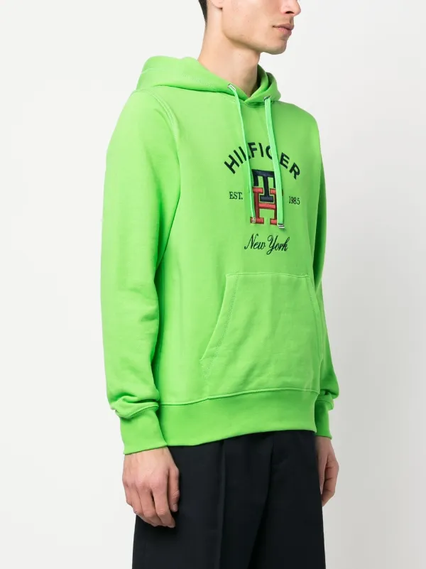 Neon tommy 2025 hilfiger hoodie