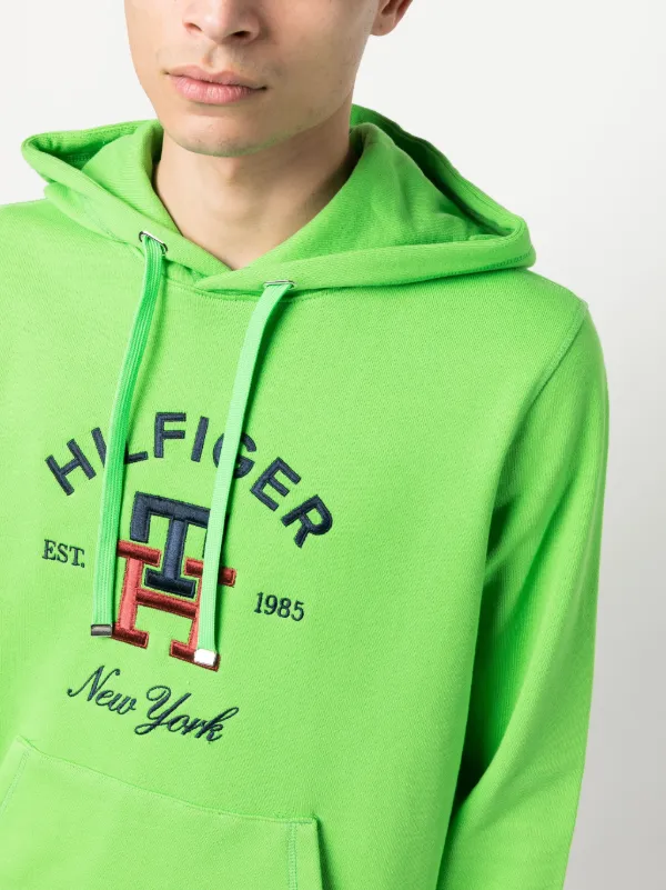 Tommy Hilfiger Logo Embroidered Hoodie - Farfetch