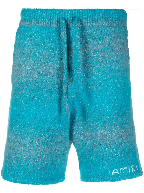AMIRI embroidered-logo knitted shorts