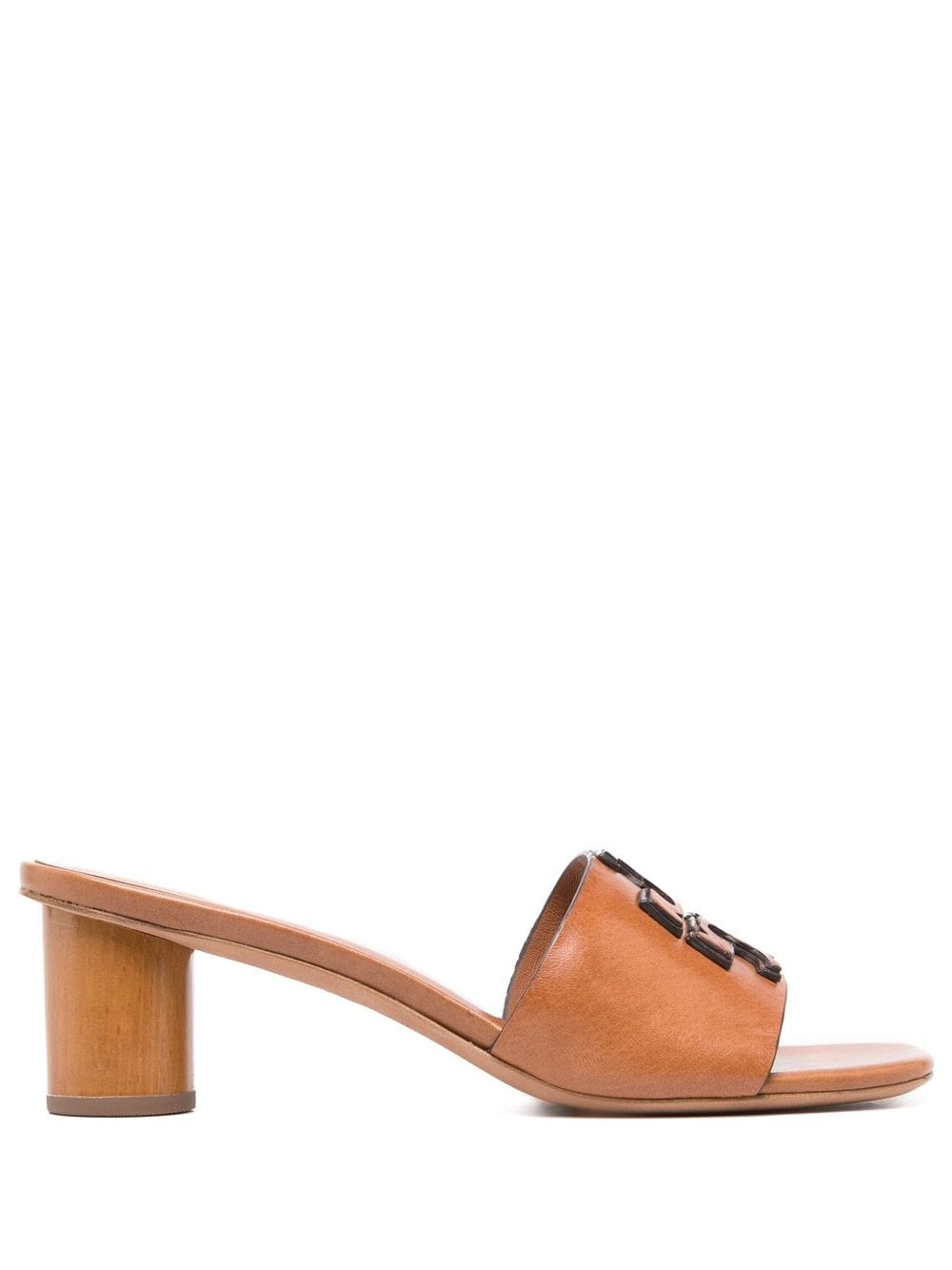 Shop Tory Burch Ines 55mm Leather Mules In Brown
