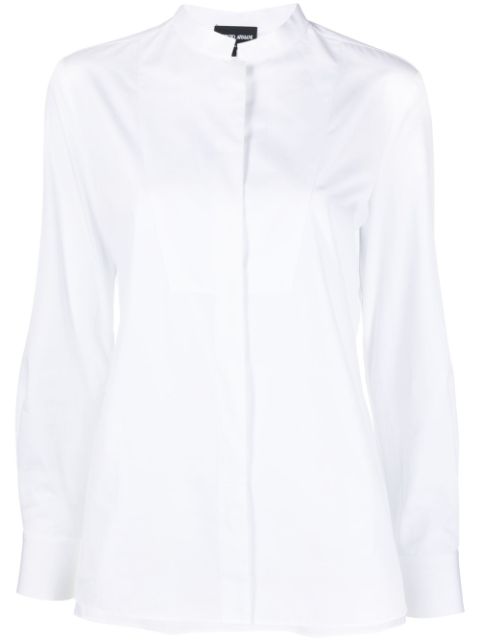 Giorgio Armani - x 10 Corso Como band-collar poplin shirt