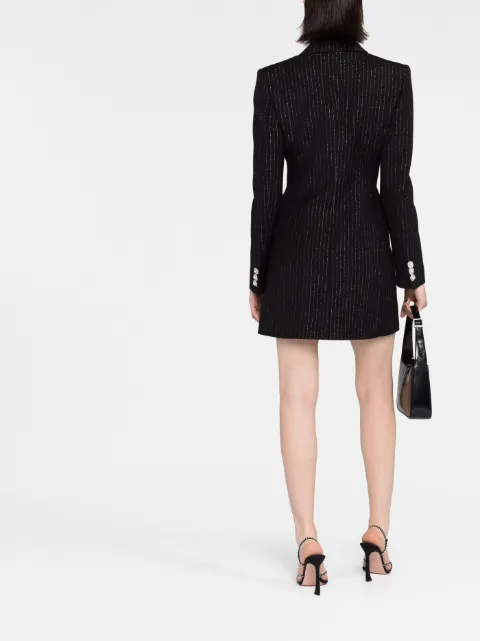 Alessandra Rich double-breasted pinstripe blazer dress FAB3218F3803 - 3