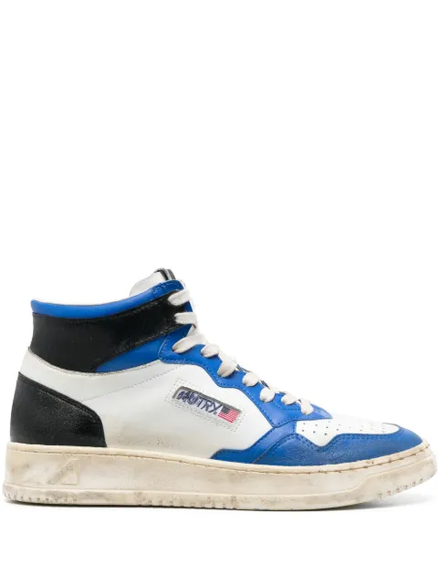 Autry distressed-effect hi-top sneakers