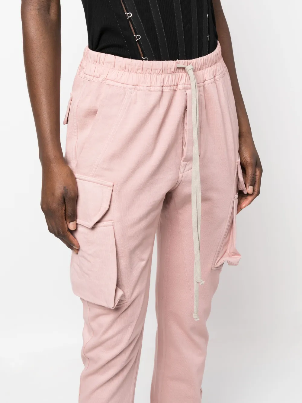Rick Owens Drkshdw Cotton Cargo Track Pants In Pink ModeSens