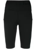 MSGM high-waist stretch shorts - Black