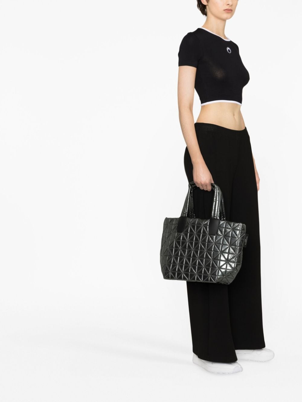 VeeCollective Gia metallic shopper - Grijs