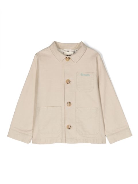 Bonton logo-embroidered cotton jacket