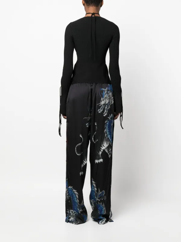 Tシャツ・カットソー ANDREADAMO FW22 RIBBED TOPS (ADFW22TO08770477_0477) ANDREADAMO - RIBBED TOP WITH CUT-OUT DETAILS - Eleonora Bonucci
