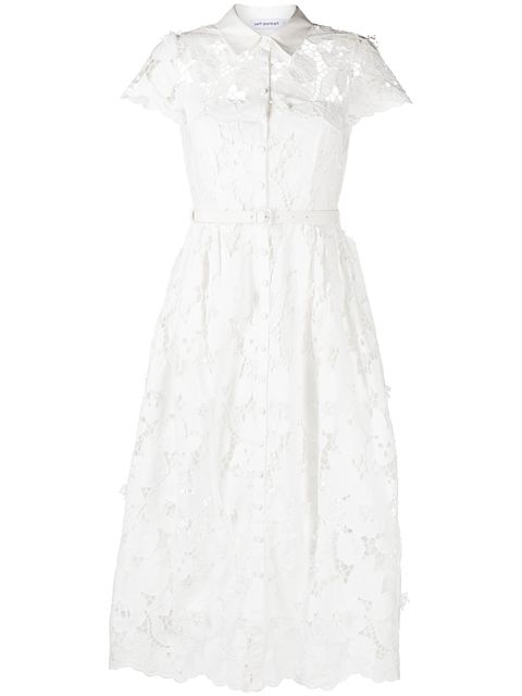 Self-Portrait guipure lace dress