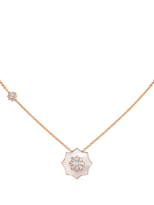 Collier en or 18ct à pendentif en nacre - David Morris - Modalova