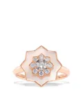 David Morris 18kt rose gold Astra diamond and mother-of-pearl ring - Pink