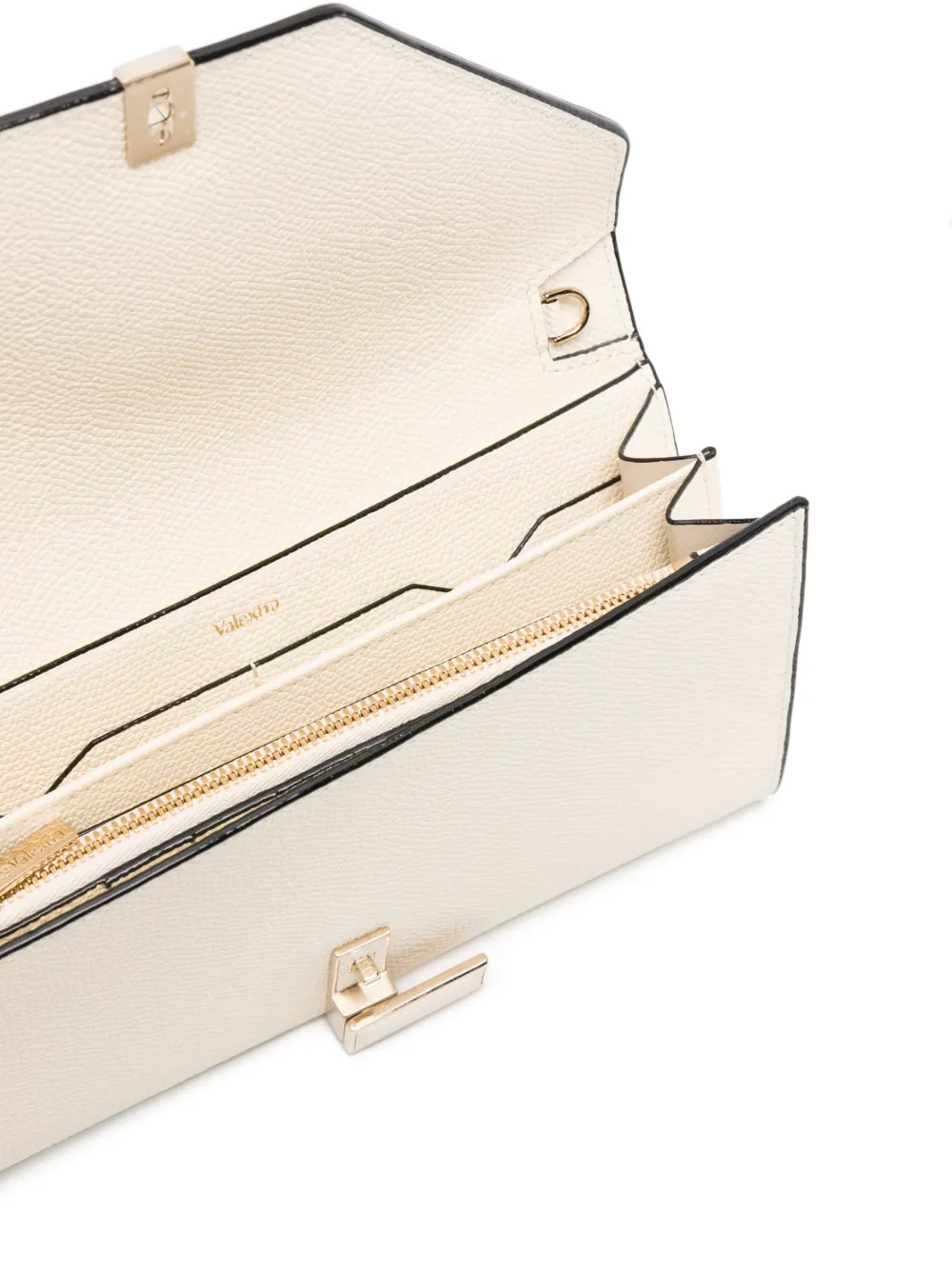 Valextra Chain-strap Shoulder Bag In Weiss