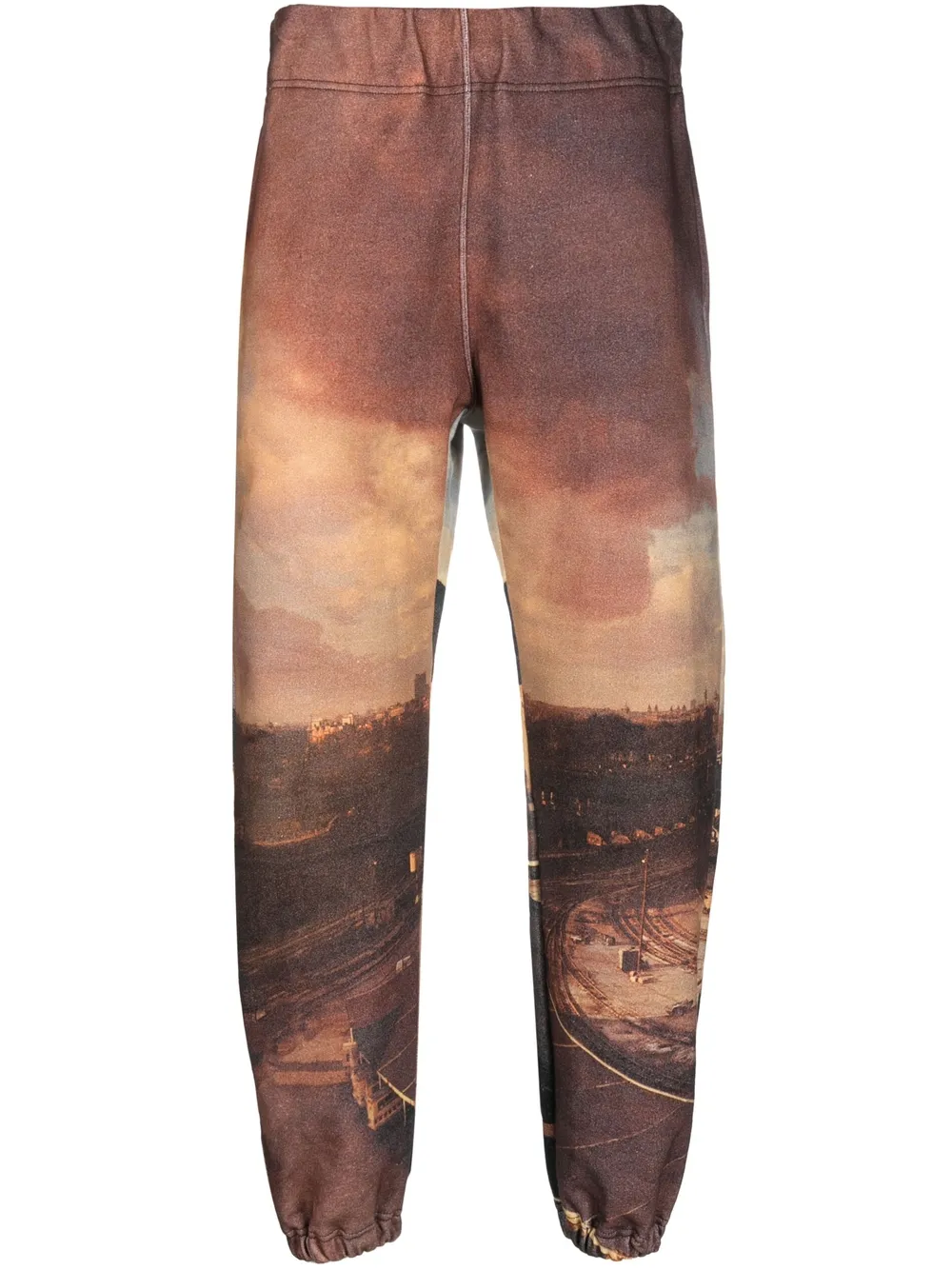 Undercover Graphic-print Track Pants In Neutrals