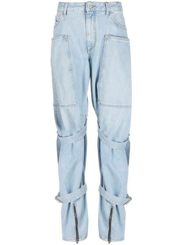 The Attico wide-leg Cargo Jeans - Farfetch