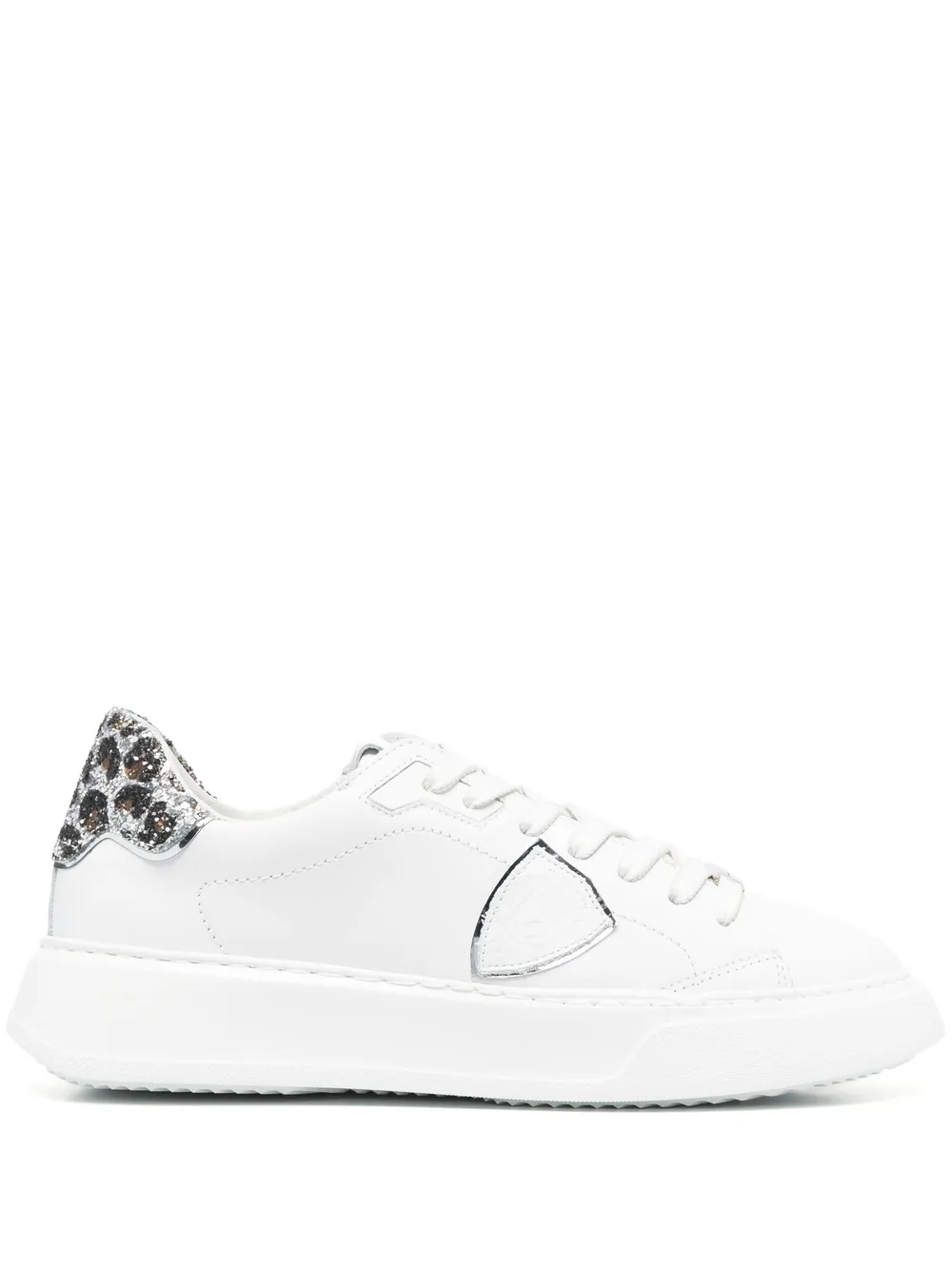 Philippe Model Logo-patch Low-top Sneakers In White