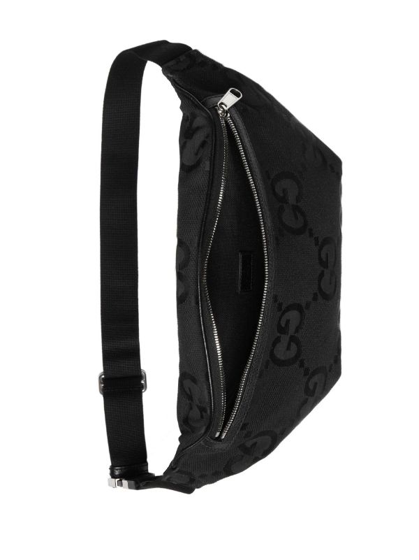 Gucci: Black GG Supreme Belt Bag