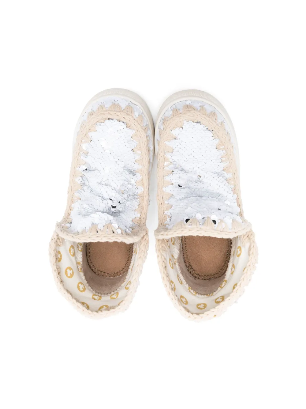 Mou Sequin-detailing Ankle Boots In White