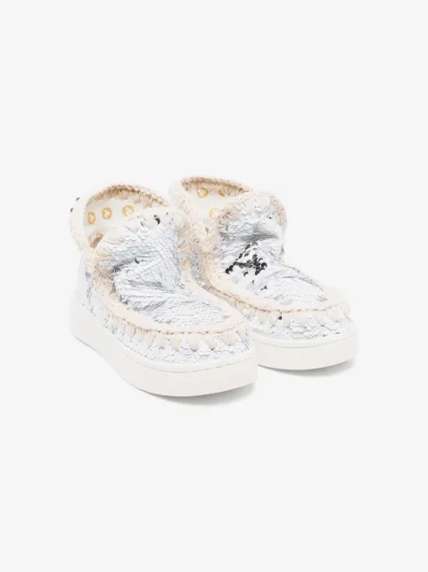 Mou Kids sequin-detailing ankle boots